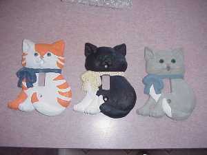 Beautiful Hand Painted Cat Switch Plate Covers-Several to choose from!